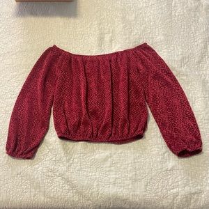 Fashion magazine, size S red top